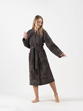 Kadife Kimono Bornoz Unisex