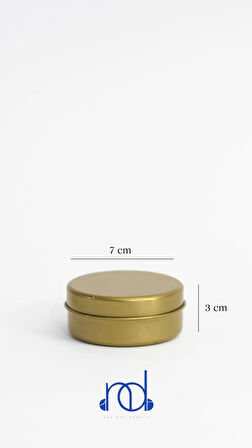 %100 Doğal Soya Wax Ve Doğal Uçucu Yağlı Aromaterapi Hediyelik Teneke Mum ''PEACH''