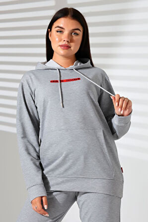 2 İplik Kapüşonlu Sweat