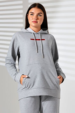 2 İplik Kapüşonlu Sweat