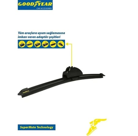 Goodyear Vw (Volkswagen) Polo Classic 6V2 2001 Model Supermute Silecek Ön Takım 530MM/450MM