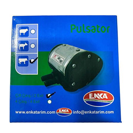 İnek için mekanik pulsatör, Beyin 2 çıkışlı, 60/40, ENKA