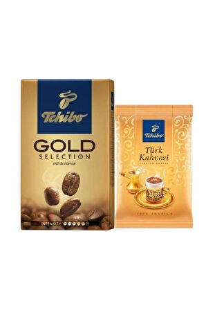 Gold Selection Öğütülmüş Filtre Kahve 250 Gr & Türk Kahvesi 100 Gr