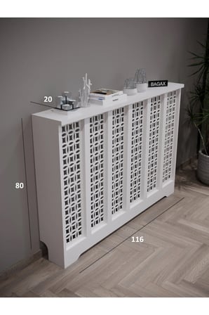 Petek Kaplama Kalorifer Peteği Kapatma Dekoratif Dresuar İç ölçü 116 cm Dış Ölçü 120 DESEN1