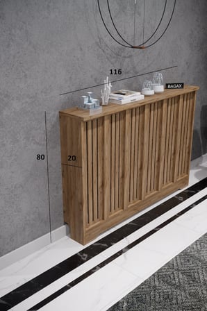 Petek Kaplama Kalorifer Peteği Kapatma Dekoratif Dresuar İç ölçü 116 cm Dış Ölçü 120 DESEN2