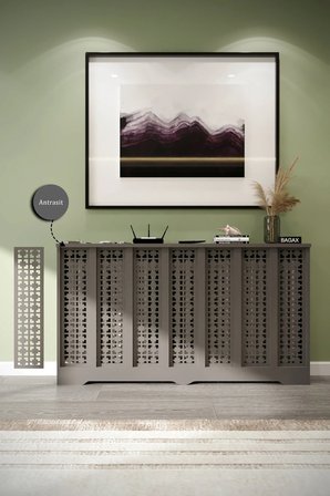 Dekoratif Petek Kaplama Modern Kalorifer Peteği Gizleme Ünitesi 11 Desen 9 Renk İç Ölçü 136 cm Dış Ölçü 140 cm DESEN8