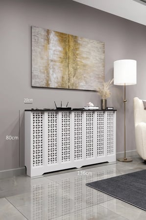 Dekoratif Petek Kaplama Modern Kalorifer Peteği Gizleme Ünitesi 11 Desen 9 Renk İç Ölçü 136 cm Dış Ölçü 140 cm DESEN8