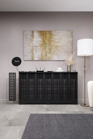Dekoratif Petek Kaplama Modern Kalorifer Peteği Gizleme Ünitesi 11 Desen 9 Renk İç Ölçü 136 cm Dış Ölçü 140 cm DESEN8