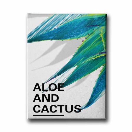 Aloe And Cactus Dekoratif Kanvas Duvar Tablosu