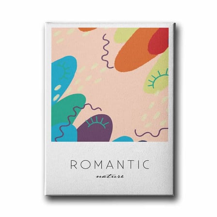 Romantik Dekoratif Kanvas Duvar Tablosu