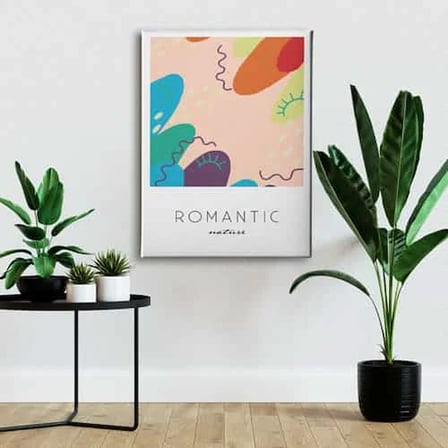 Romantik Dekoratif Kanvas Duvar Tablosu