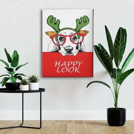 Dog Dekoratif Kanvas Duvar Tablosu