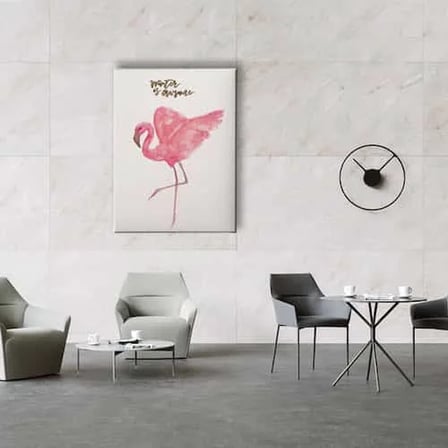 Flamingo Watercolor Dekoratif Kanvas Duvar Tablosu