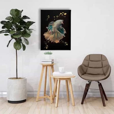 Modern Balık Dekoratif Kanvas Duvar Tablosu
