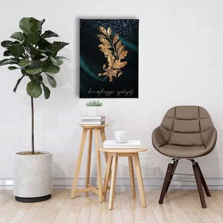 Golden Dekoratif Kanvas Duvar Tablosu