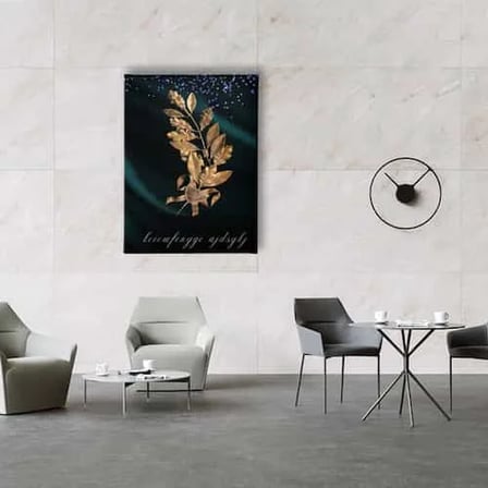 Golden Dekoratif Kanvas Duvar Tablosu