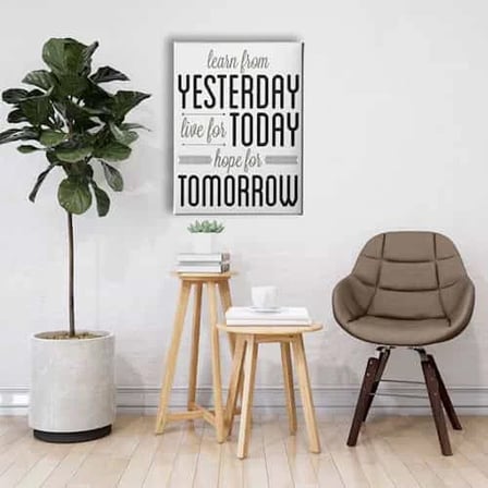 Yesterday Today Tomorrow Dekoratif Kanvas Duvar Tablosu