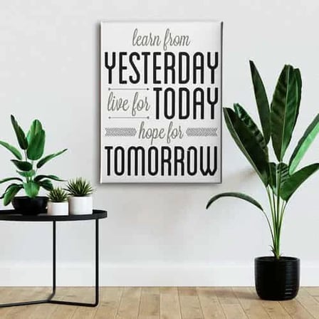 Yesterday Today Tomorrow Dekoratif Kanvas Duvar Tablosu