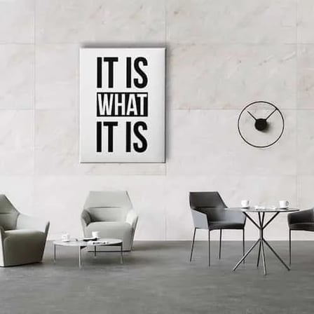 It Is What It Is Dekoratif Kanvas Duvar Tablosu