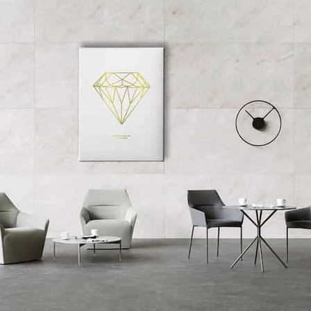 Golden Diamond Dekoratif Kanvas Duvar Tablosu
