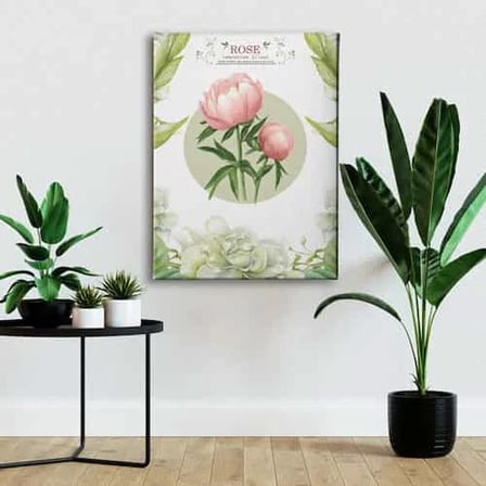 Rose Dekoratif Kanvas Duvar Tablosu