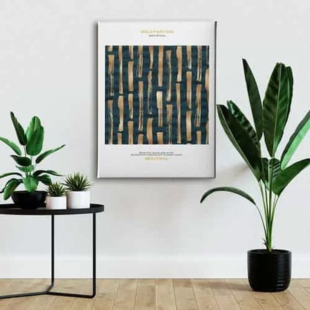 Gold Painting Dekoratif Kanvas Duvar Tablosu