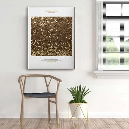 Gold Painting Dekoratif Kanvas Duvar Tablosu