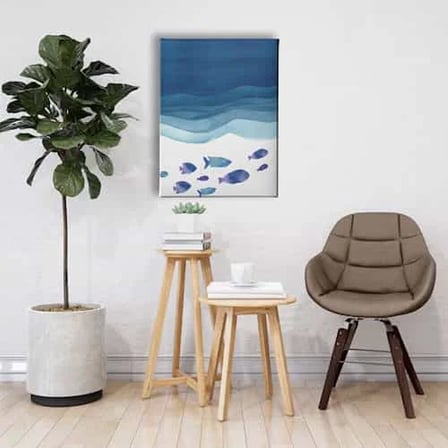 Watercolor Dekoratif Kanvas Duvar Tablosu
