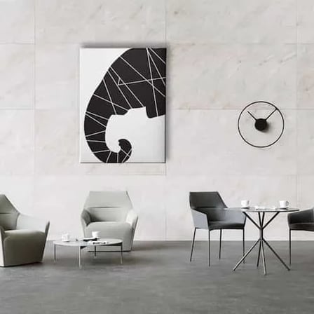 Geometrik Motifli Fil Dekoratif Kanvas Duvar Tablosu