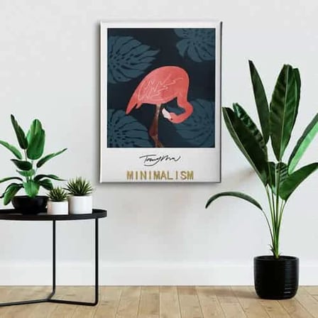 Flamingo Dekoratif Kanvas Duvar Tablosu