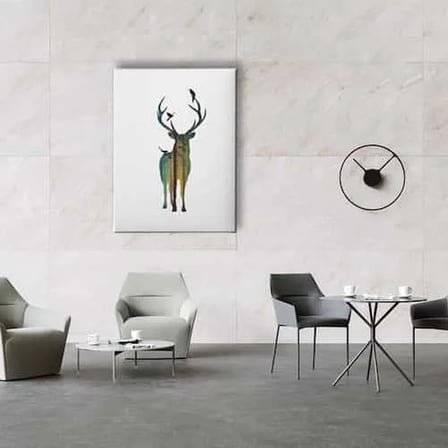 Geyikli Modern Dekoratif Kanvas Duvar Tablosu