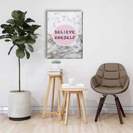 Believe Oneself Dekoratif Kanvas Duvar Tablosu