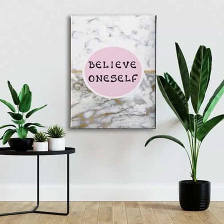Believe Oneself Dekoratif Kanvas Duvar Tablosu
