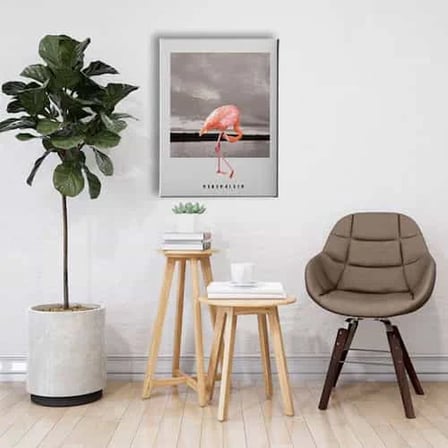 Flamingo Dekoratif Kanvas Duvar Tablosu