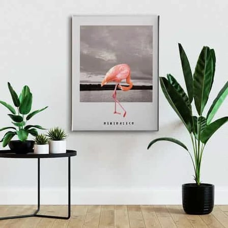 Flamingo Dekoratif Kanvas Duvar Tablosu