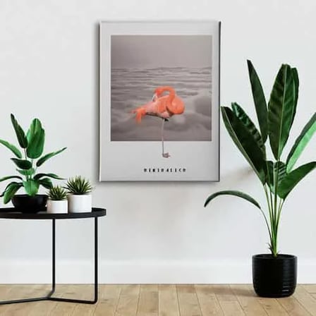 Flamingo Dekoratif Kanvas Duvar Tablosu
