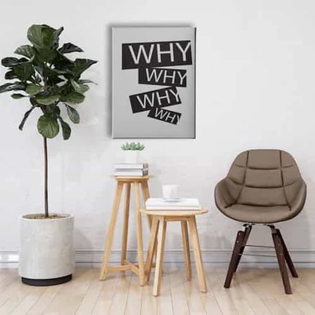 Why Dekoratif Kanvas Duvar Tablosu