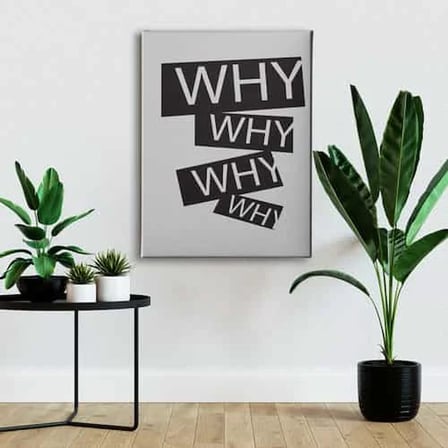 Why Dekoratif Kanvas Duvar Tablosu