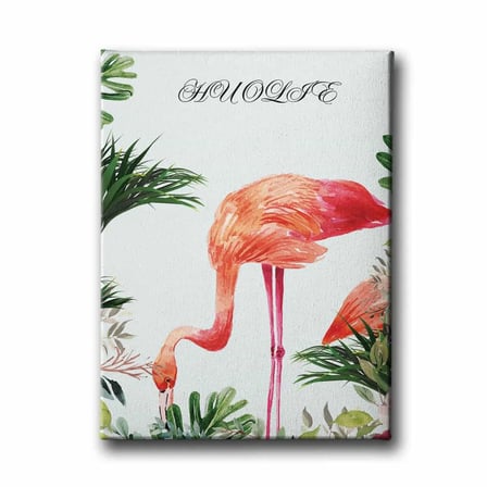 Flamingo Watercolor Dekoratif Kanvas Duvar Tablosu