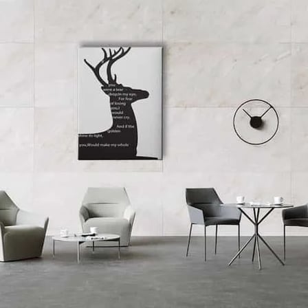 Geyikli Modern Dekoratif Kanvas Duvar Tablosu