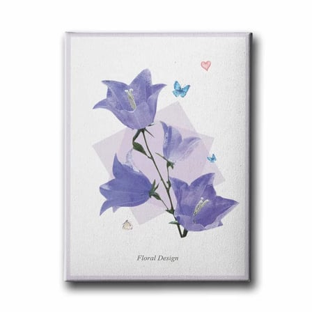 Floral Design Dekoratif Kanvas Duvar Tablosu