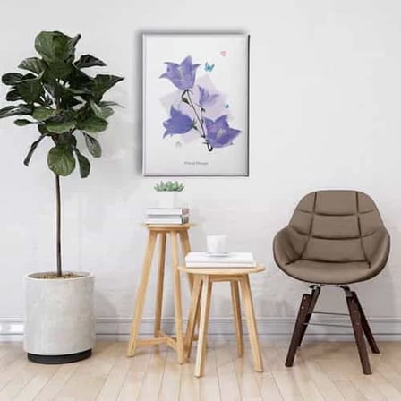 Floral Design Dekoratif Kanvas Duvar Tablosu