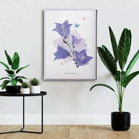 Floral Design Dekoratif Kanvas Duvar Tablosu