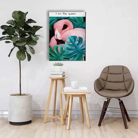 Flamingo Dekoratif Kanvas Duvar Tablosu