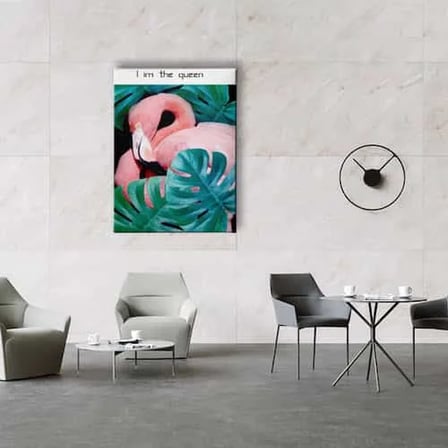 Flamingo Dekoratif Kanvas Duvar Tablosu