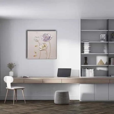 Çiçek Dekoratif Kanvas Duvar Tablosu