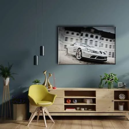 Mercedes Dekoratif Kanvas Duvar Tablosu