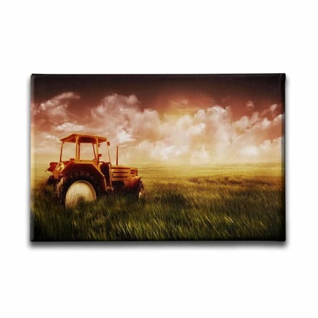 Traktor Dekoratif Kanvas Duvar Tablosu