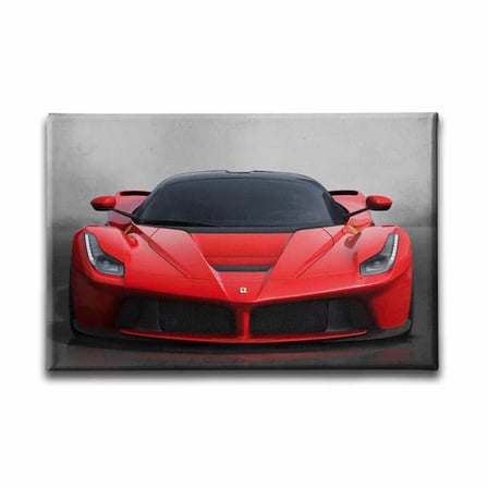 Kırmızı Ferrari Dekoratif Kanvas Duvar Tablosu
