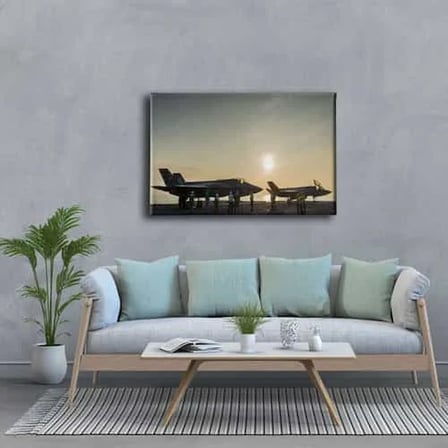 Jetler Dekoratif Kanvas Duvar Tablosu